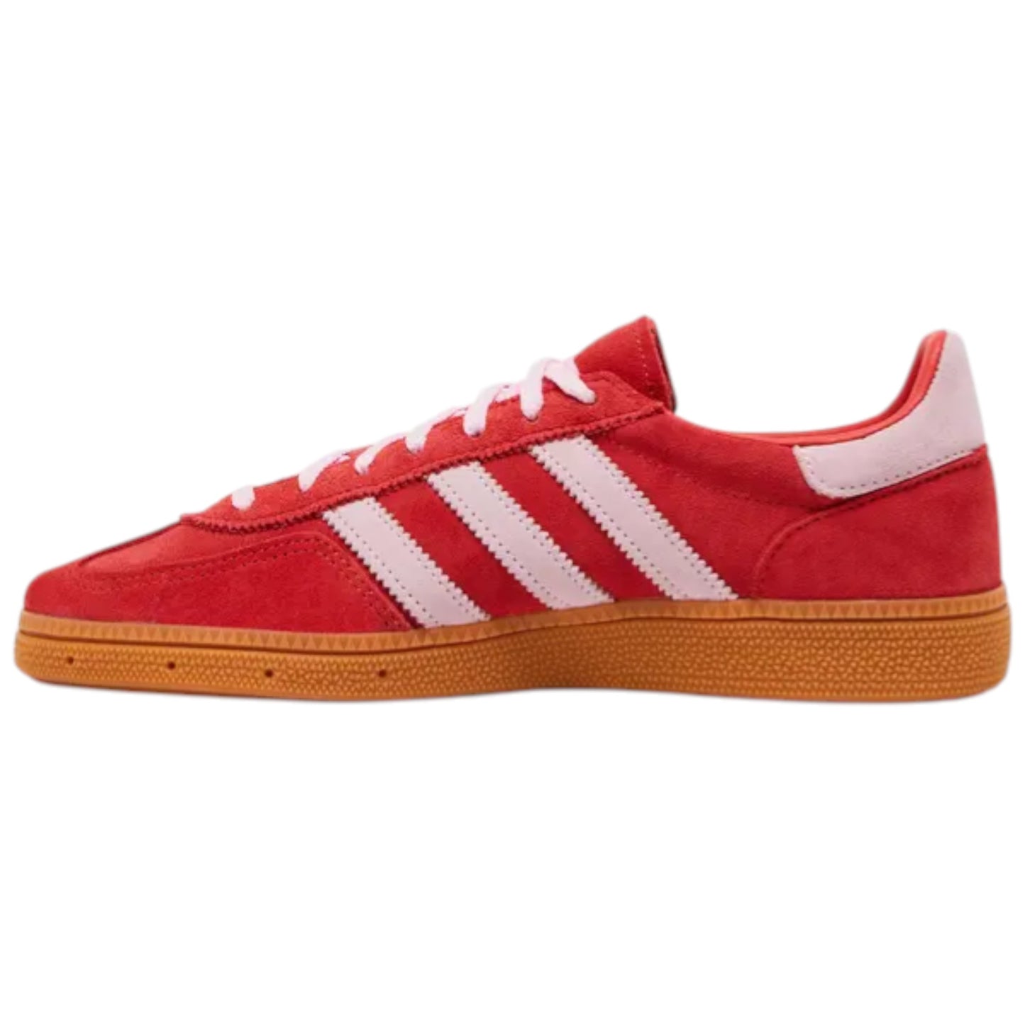 Adidas Womens Handball Spezial Bright Red Clear Pink sneaker IE5894 Laterale1