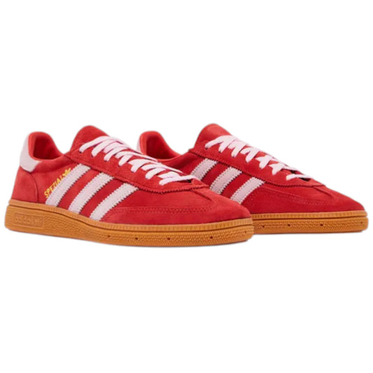 Adidas Womens Handball Spezial Bright Red Clear Pink sneaker IE5894 Obliqua