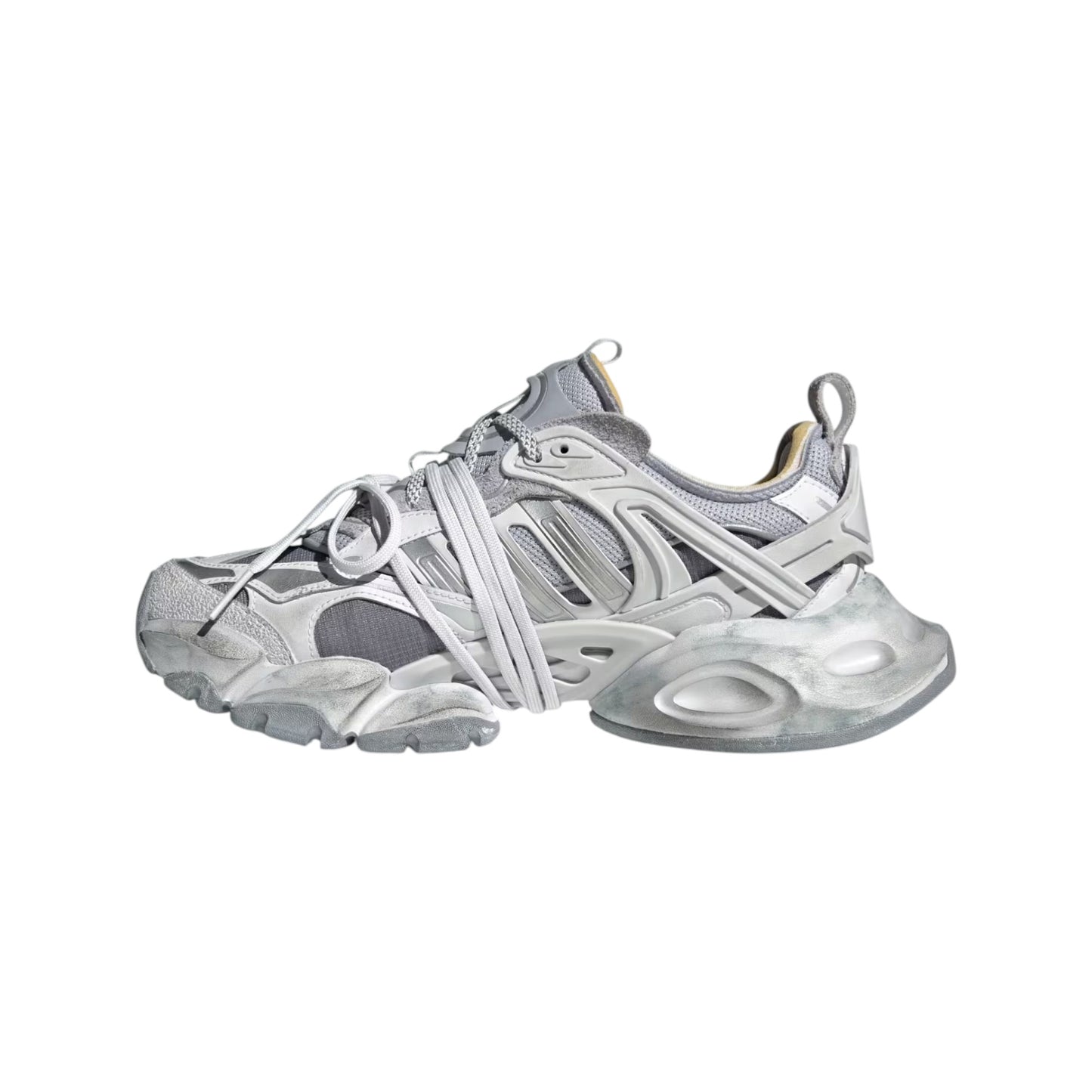 Adidas XLG Runner Deluxe Gray Silver Metallic sneaker JR9633 Laterale1