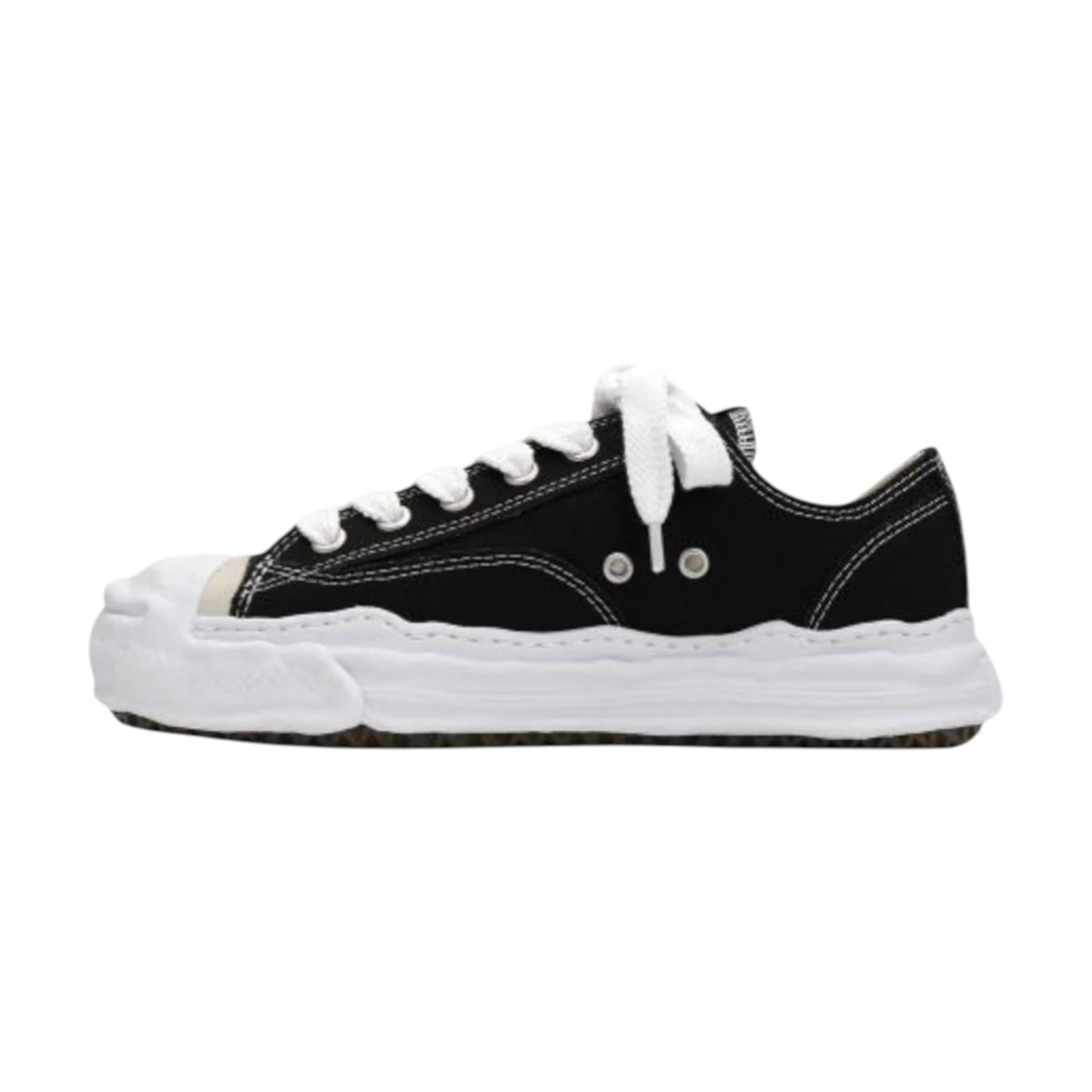 Maison Mihara Yasuhiro Hank OG Sole Canvas Low Black sneaker A05FW702-BLK Laterale1