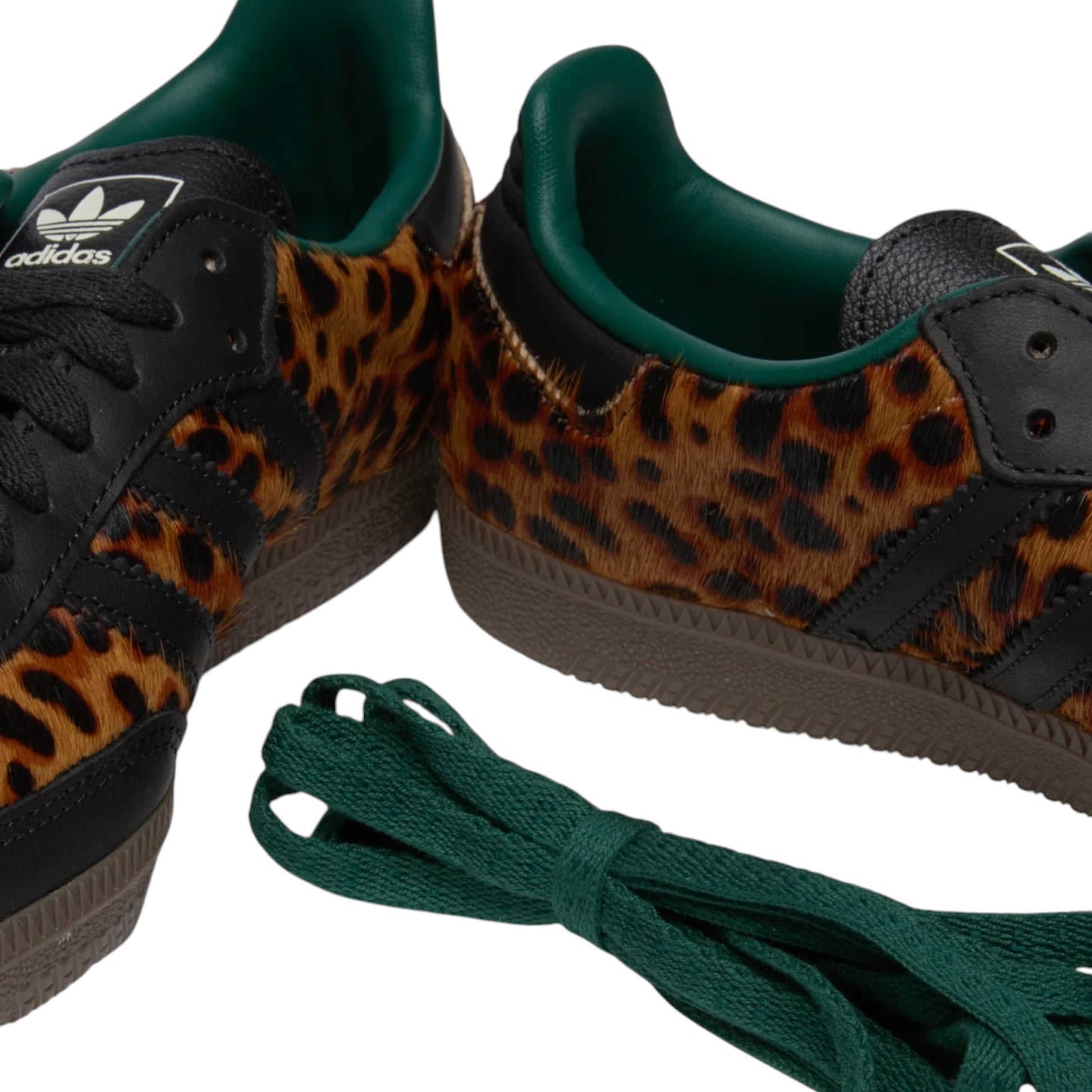 Adidas Womens Samba OG Black Green Leopard sneaker JI2735 Dettaglio