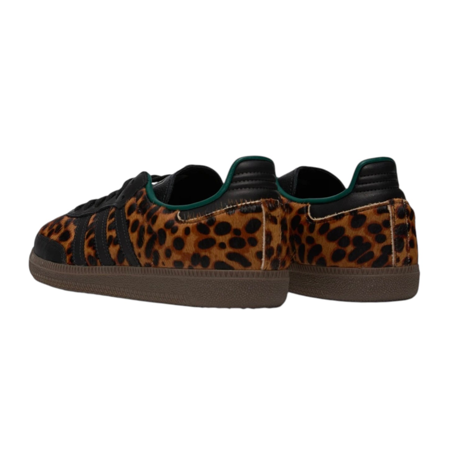 Adidas Womens Samba OG Black Green Leopard sneaker JI2735 Retro
