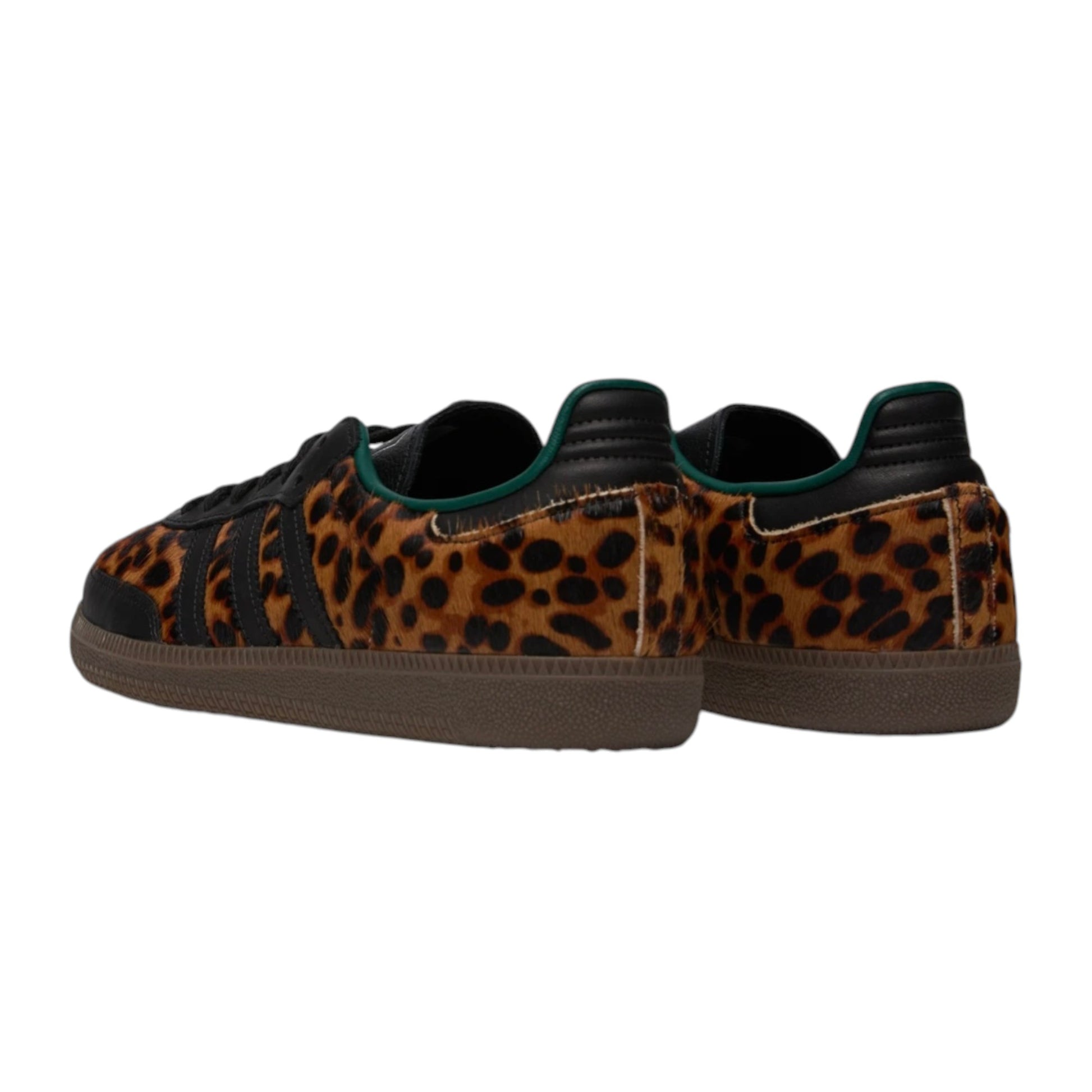 Adidas Womens Samba OG Black Green Leopard sneaker JI2735 Retro