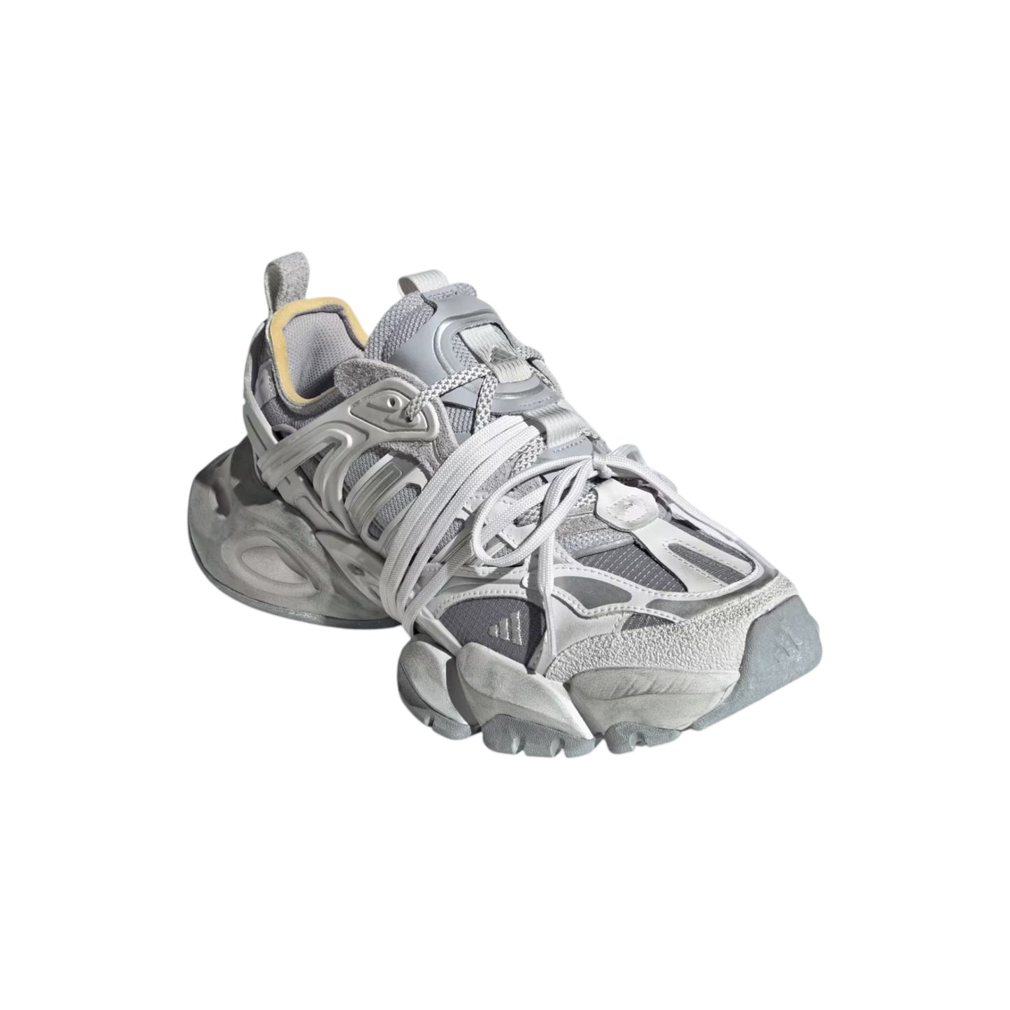 Adidas XLG Runner Deluxe Gray Silver Metallic sneaker JR9633 Obliqua
