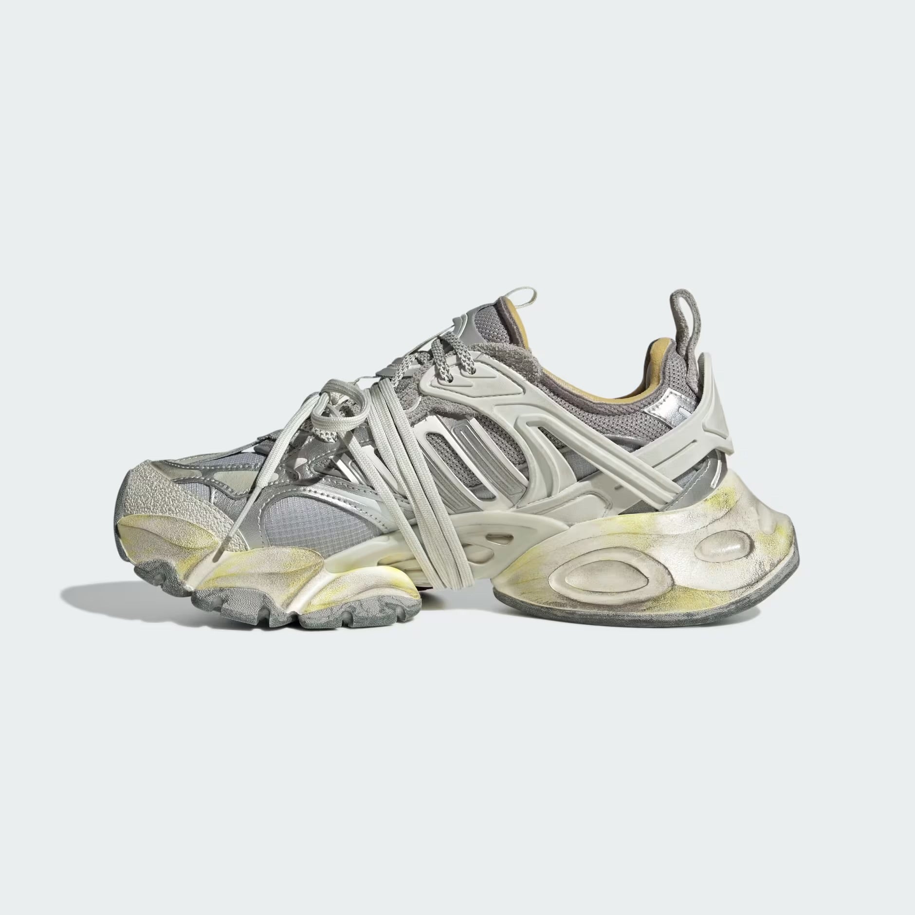 adidas XLG Runner Deluxe Grey Metallic Silver sneaker JR9631 Laterale1
