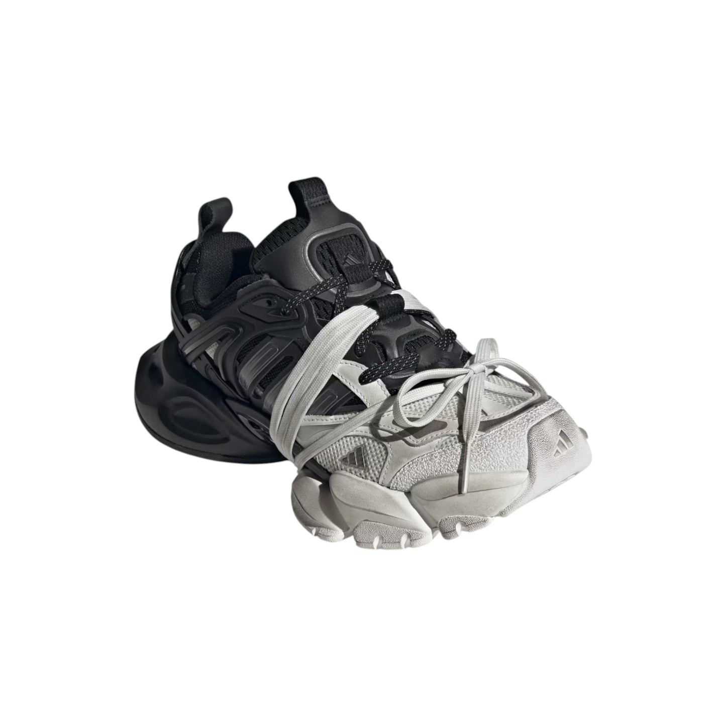 Adidas XLG Runner Deluxe White Black sneaker JR0861 Obliqua