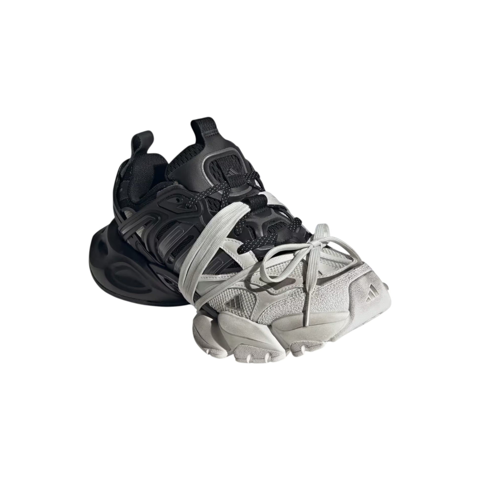 Adidas XLG Runner Deluxe White Black sneaker JR0861 Obliqua