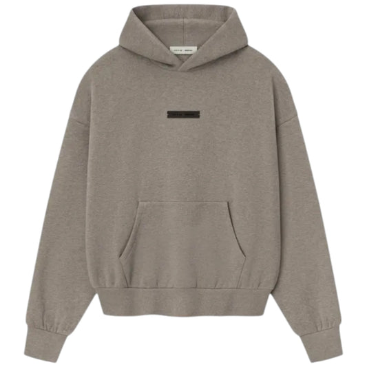 Fear of God Essentials Classic Fit Fleece Hoodie Homestead Heather garment 192SP252053F Frontale