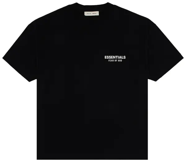 Fear of God Essentials Classic Short Sleeve Tee Jet Black garment 125AS254190F Frontale