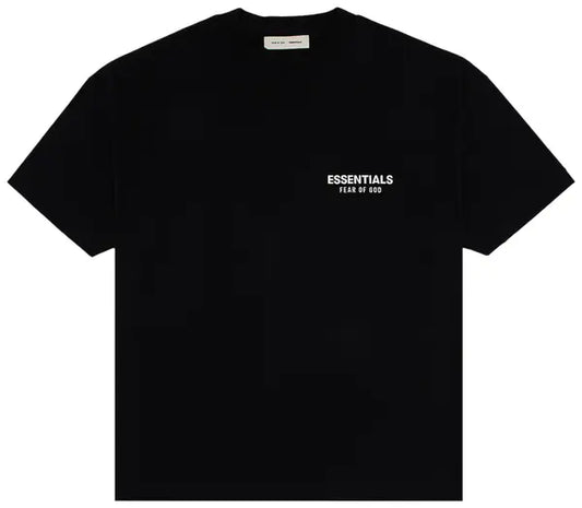 Fear of God Essentials Classic Short Sleeve Tee Jet Black garment 125AS254190F Frontale