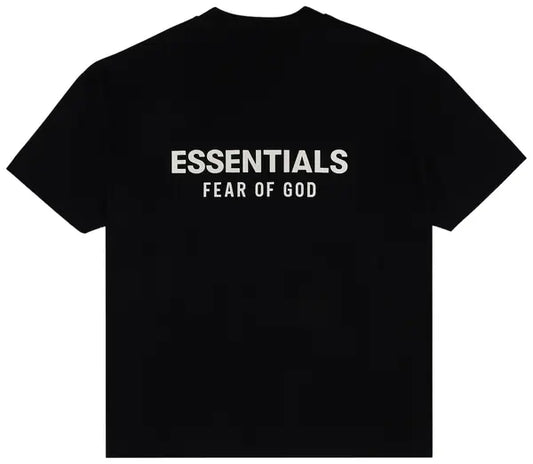 Fear of God Essentials Classic Short Sleeve Tee Jet Black garment 125AS254190F Retro