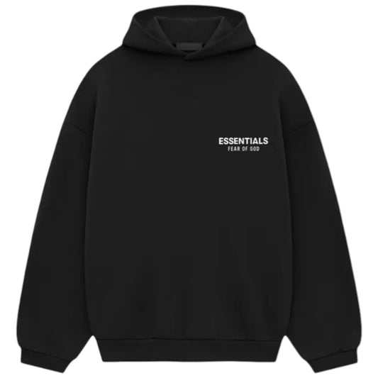 Fear of God Essentials Fleece Hoodie II Black garment 192HO246250F Frontale