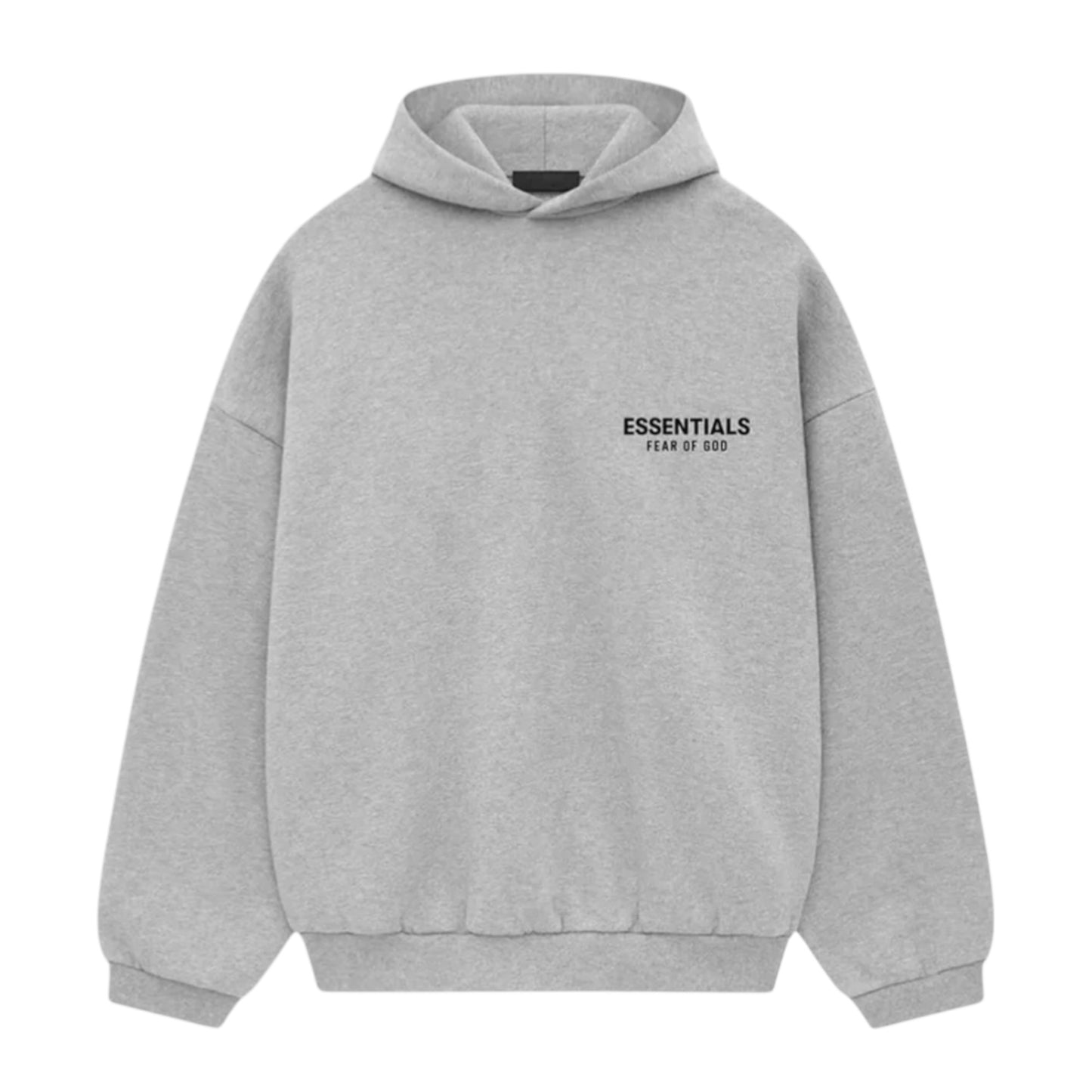 Fear of God Essentials Fleece Hoodie II Light Heather Grey 192HO246258F VISTA FRONTALE