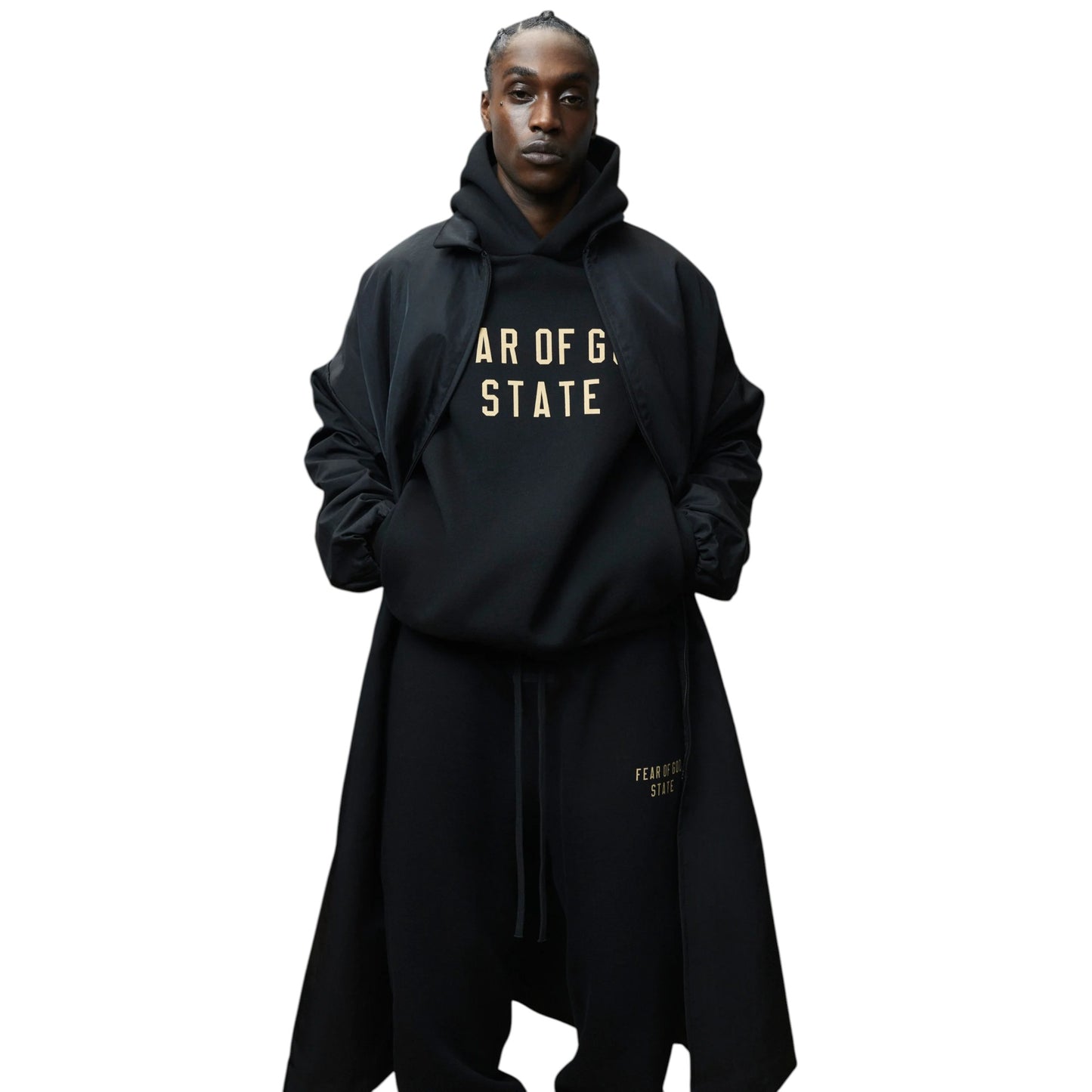 Fear of God Essentials Fleece Sweatpant Black garment 130BT242020F