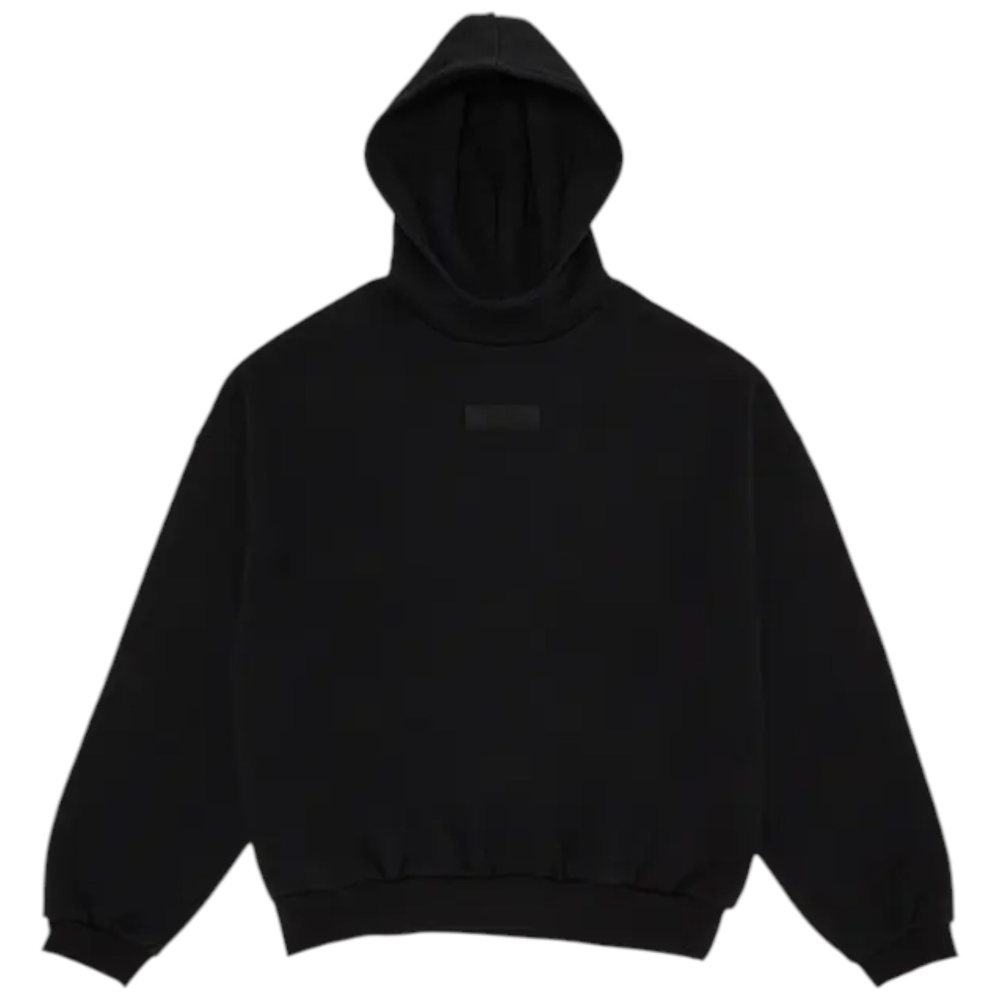 Fear of God Essentials Hoodie Jet Black garment 192SP242054F Frontale