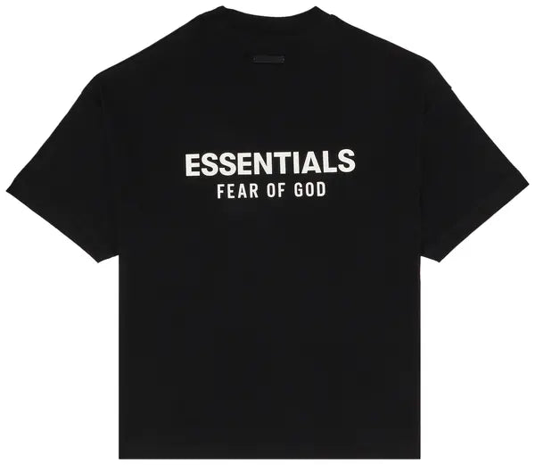 Fear of God Essentials Jersey Crewneck T Shirt Black garment 125HO244360F Retro