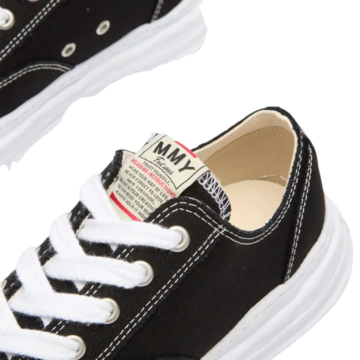 Maison Mihara Yasuhiro Hank OG Sole Canvas Low Black sneaker A05FW702-BLK Alto