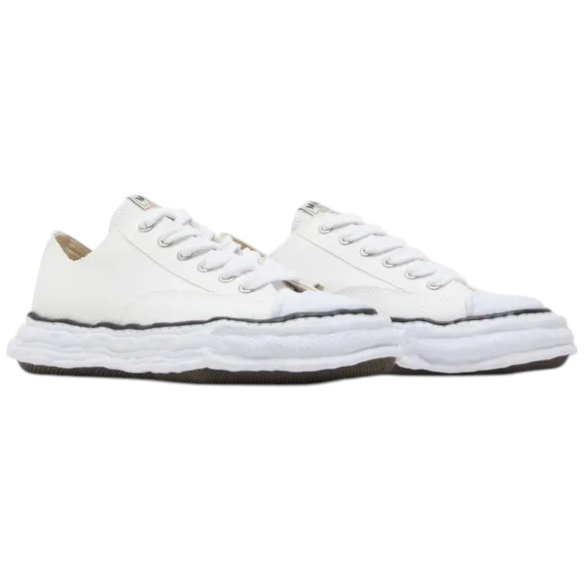 Maison Mihara Yasuhiro Peterson 23 OG Sole Canvas Low White sneaker A11FW702-WHT Obliqua