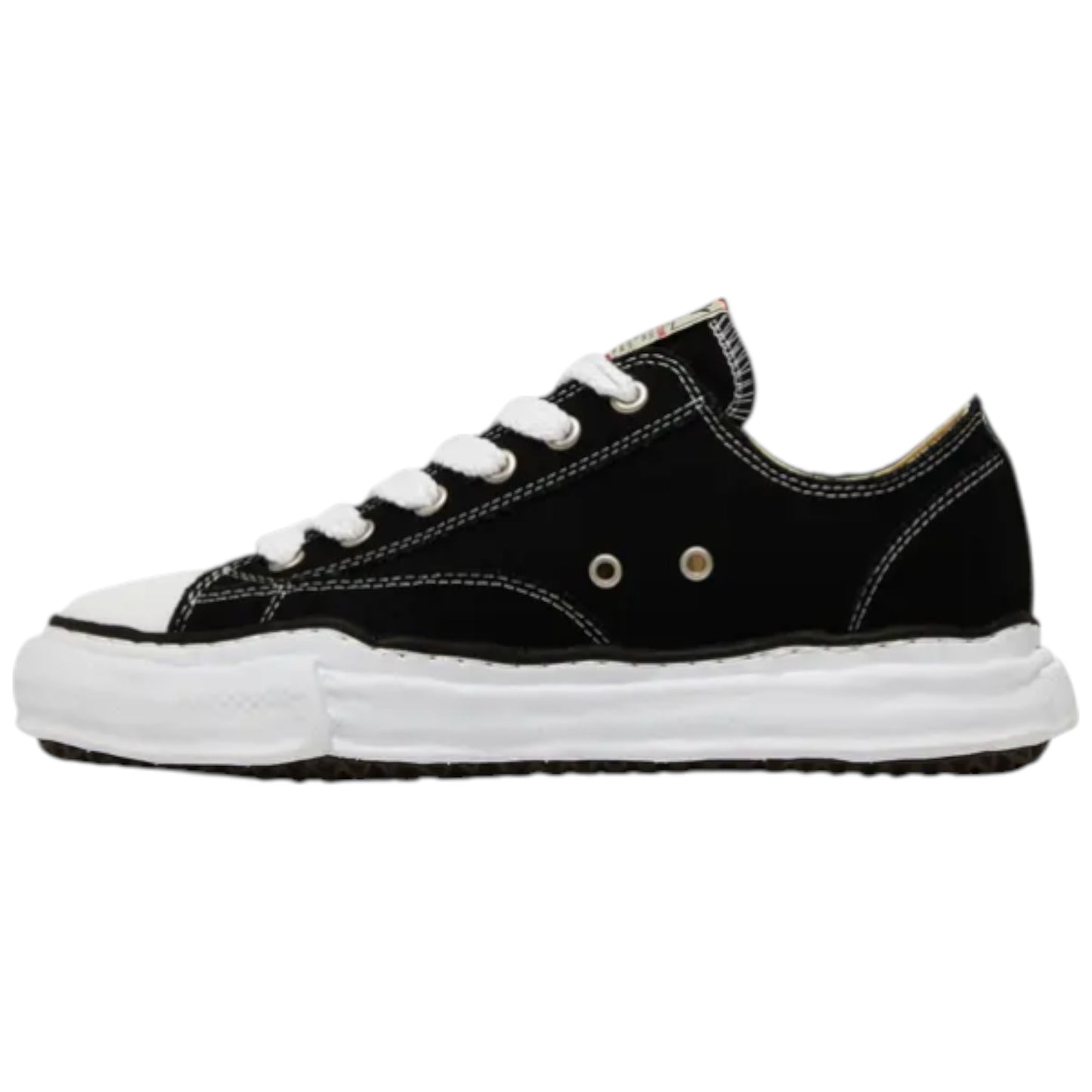 Maison Mihara Yasuhiro Peterson OG Sole Canvas Low Black sneaker A01FW702-BLK Laterale1