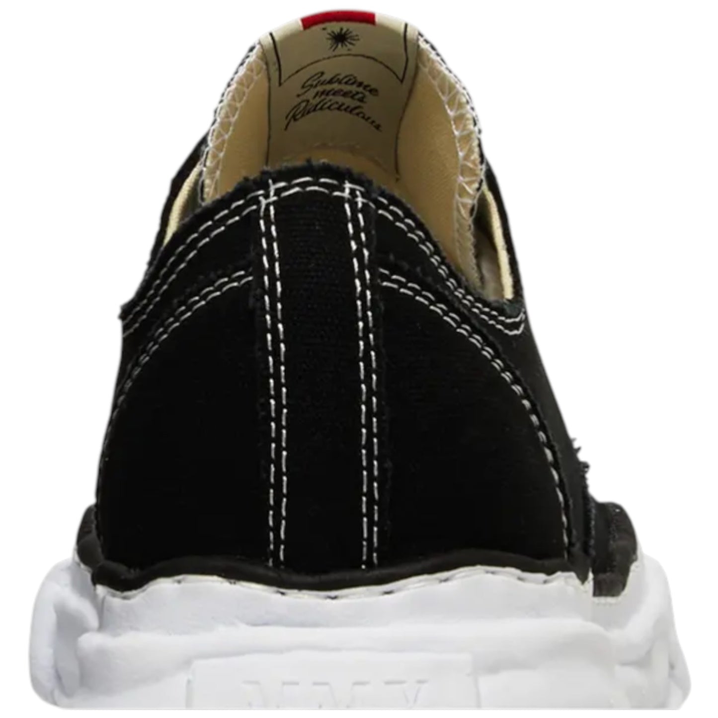 Maison Mihara Yasuhiro Peterson OG Sole Canvas Low Black sneaker A01FW702-BLK Retro1