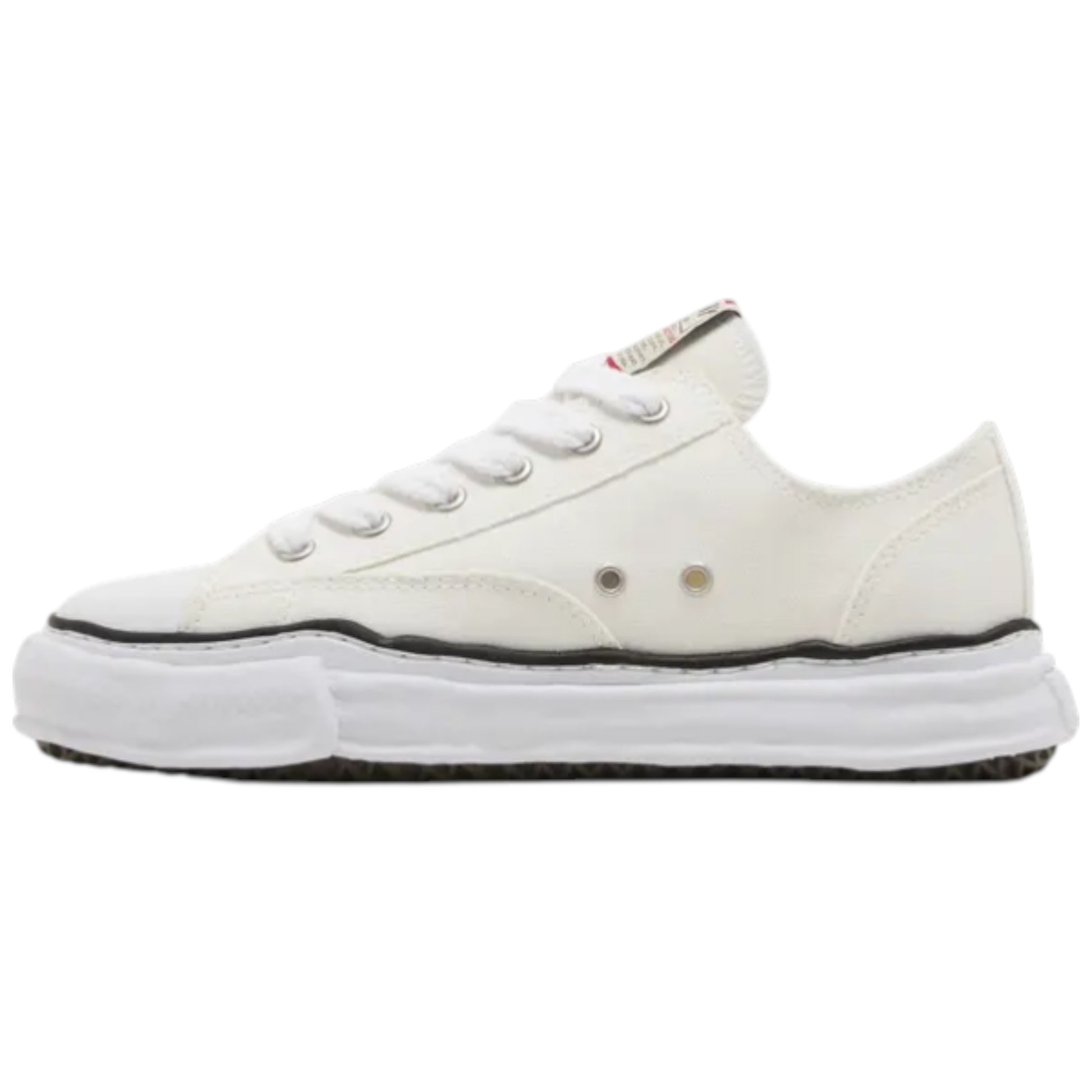 Maison Mihara Yasuhiro Peterson OG Sole Canvas Low White sneaker A01FW702-WHT Laterale2
