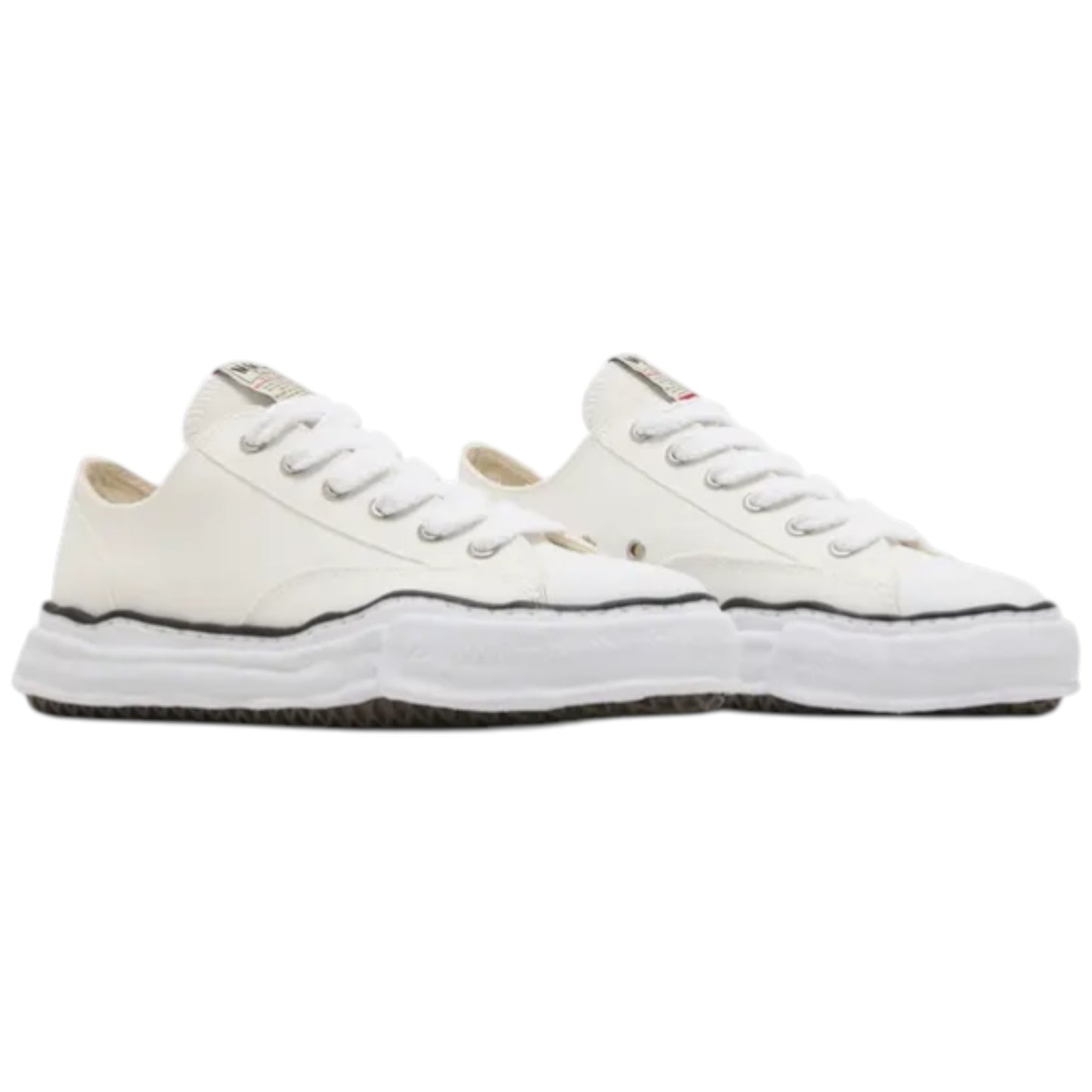 Maison Mihara Yasuhiro Peterson OG Sole Canvas Low White sneaker A01FW702-WHT Obliqua