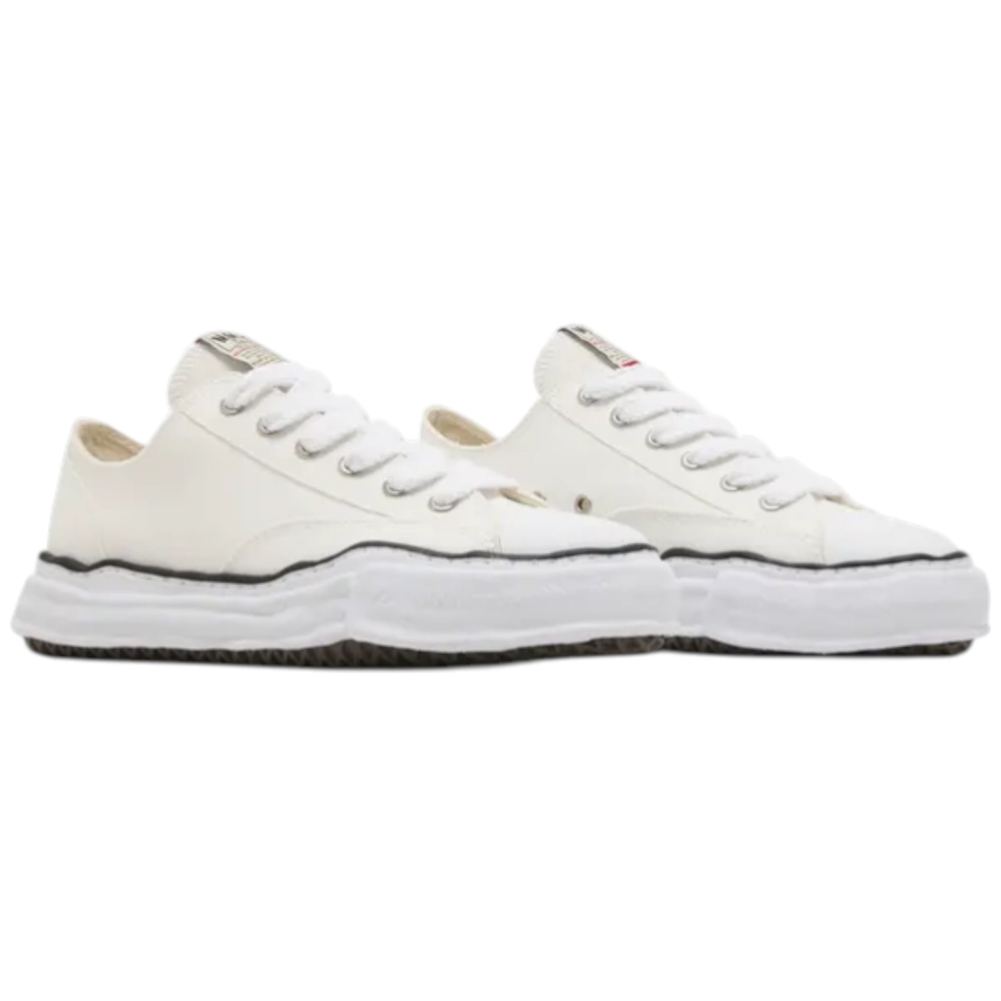 Maison Mihara Yasuhiro Peterson OG Sole Canvas Low White sneaker A01FW702-WHT Obliqua