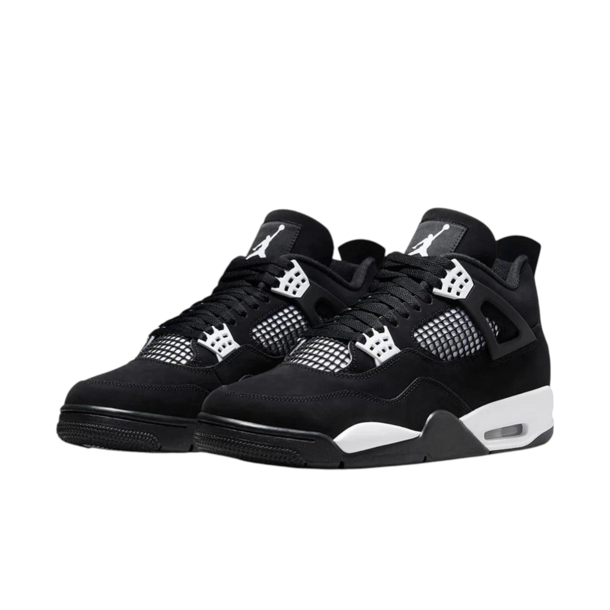 Nike Air Jordan 4 Retro White Thunder sneaker FQ8138-001 Obliqua