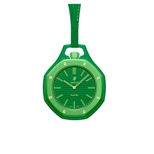 Swatch x Audemars Piguet Bioceramic Royal Oak Pop Green Eight Green watch SSX03G100N Fronte