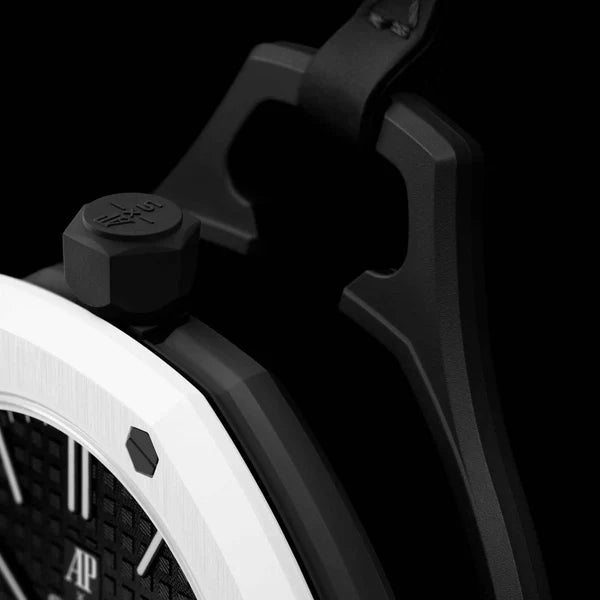 Swatch x Audemars Piguet Bioceramic Royal Oak Pop Ocho Negro Black watch SSX03W101N Dettaglio1
