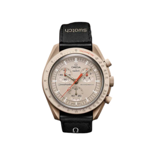 Swatch Omega Bioceramic Moonswatch Mission to Jupiter watch SO33C100 Frontale