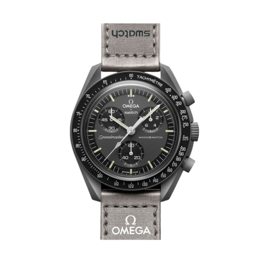 Swatch Omega Bioceramic Moonswatch Mission to Mercury watch SO33A100 Frontale