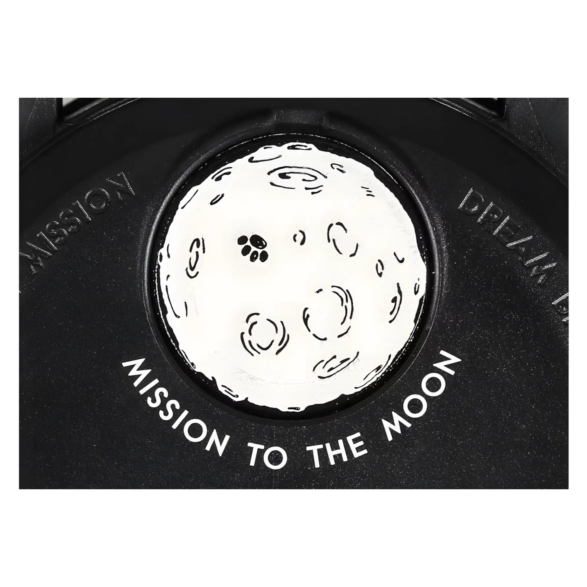 Swatch Omega Bioceramic Moonswatch Mission to Moonphase Snoopy Black watch Retro