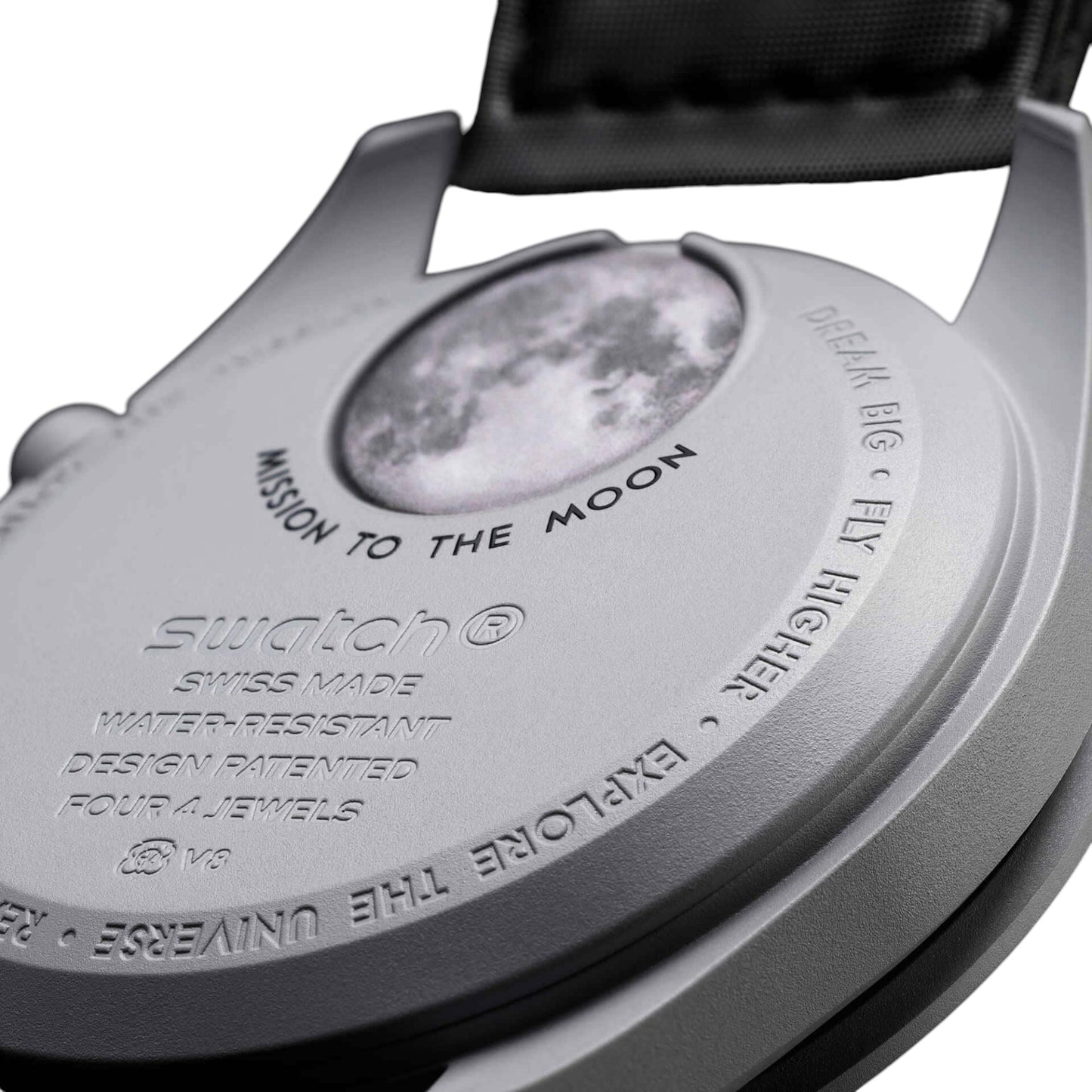 Swatch Omega Bioceramic Moonswatch Mission to the Moon watch SO33M100 Retro