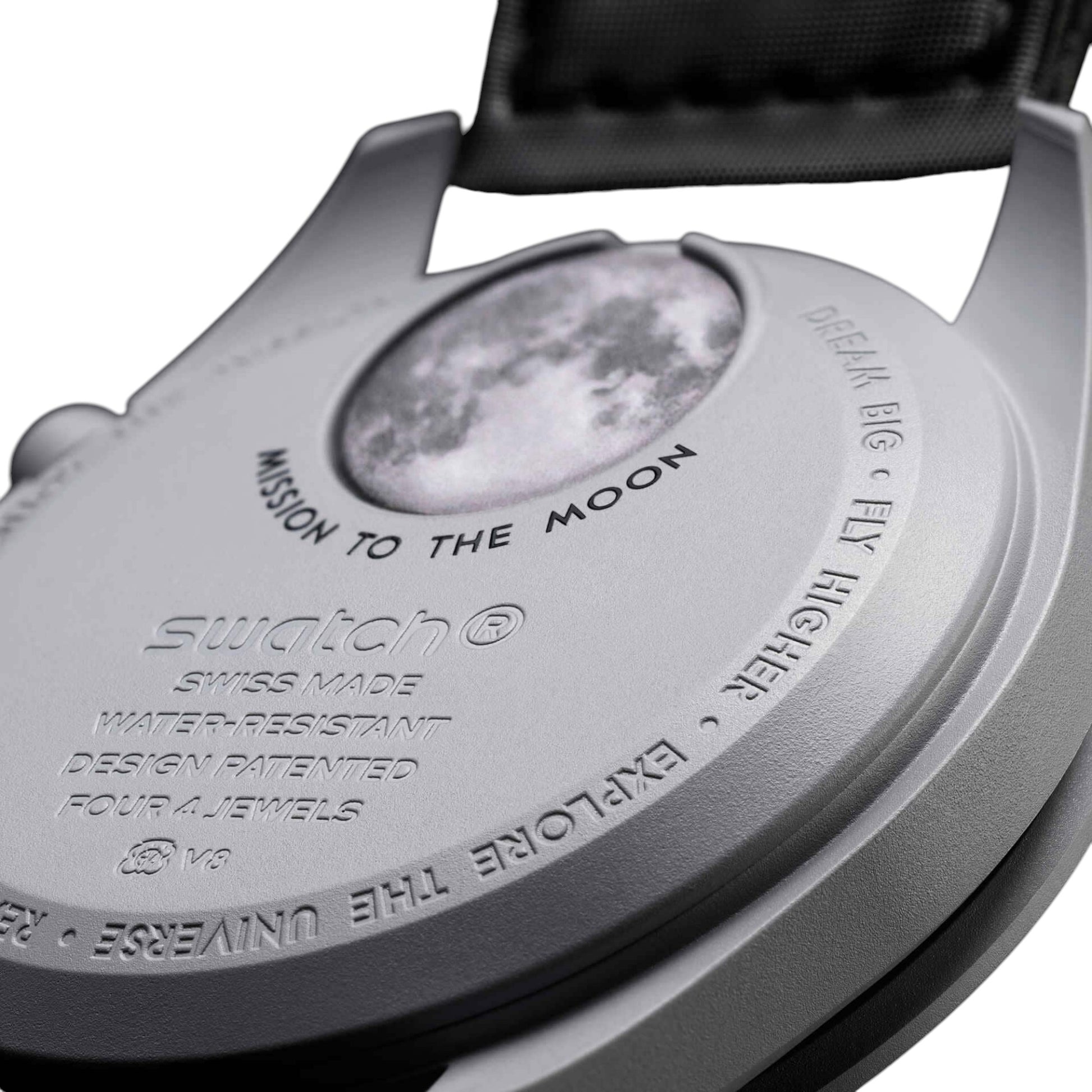 Swatch Omega Bioceramic Moonswatch Mission to the Moon watch SO33M100 Retro